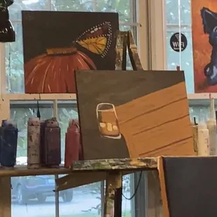 What the "teacher" painted in a 2 hour span