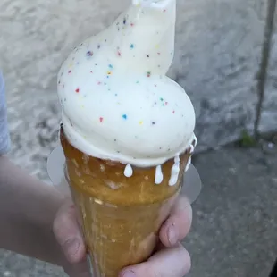 Clever cone guards to keep little hands sticky-free