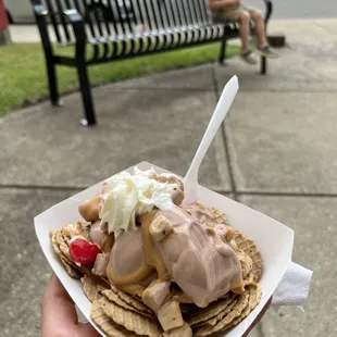 Ice cream nachos