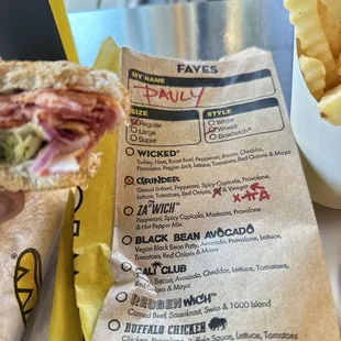 You tell them what you want