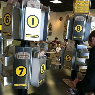 a man at a fast food restaurant