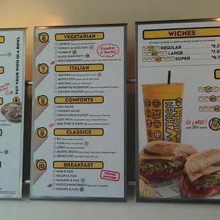 the menu...most of it, anyways.