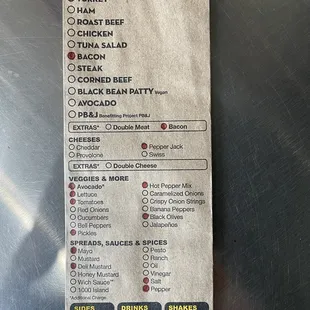 Here was mine. 9 dollars for this sandwich. Great value.