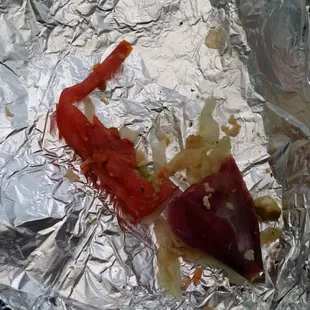 Rotten onion and soggy tomato :(