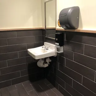 a public restroom