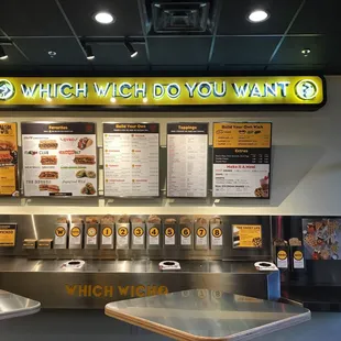 The menu and ordering station!