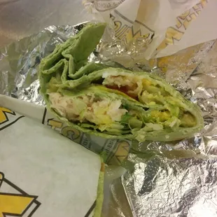 My Cob Salad Wrap... Mostly eaten