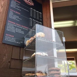 a display of pastries