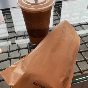 a cup of coffee and a bag of coffee