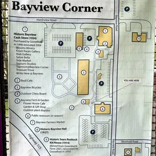 Map of Bayview Corner