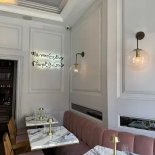 sushi and sashimi, interior
