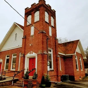 Old church renovated into an art gallery.