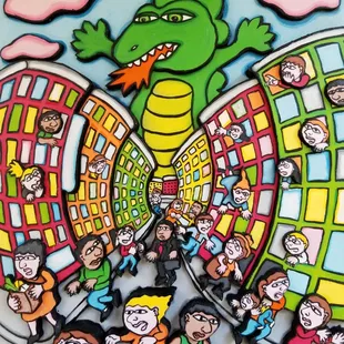 3dimensional wood relief paintings