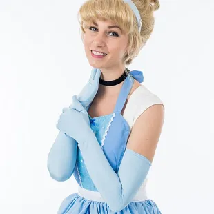 Modern Glass Slipper Princess! Our Princesses in play clothes are perfect for Face Painting, Balloon Twisting and more!