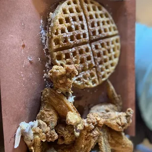 Chicken wings &amp; 6 Wings and Waffle Platter