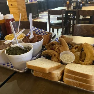 12 Piece Fish Bucket with 2 Large Sides