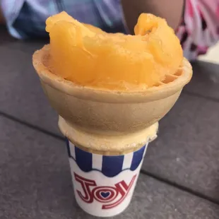Mango ice cream. Couldn't wait.