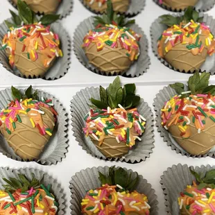 Ice Cream Cone themed strawberries