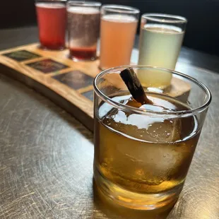 AM Old Fashion and Mimosa flight