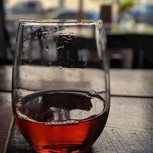 The guy warned me that the rose was fruity, I think what he meant to say was it tastes like juice. But I like my wine that way!