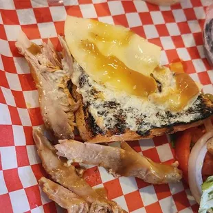 Half turkey sandwich