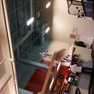 Front counter; Vader has the high ground.