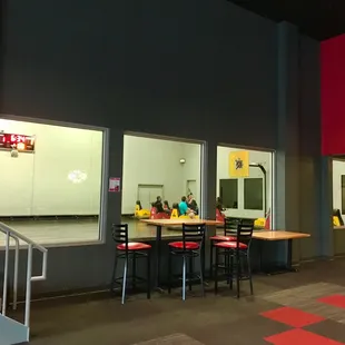 the inside of a restaurant
