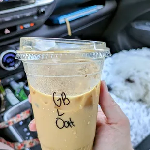 Christmas in July! Iced gingerbread oat latte - lifewithhanny