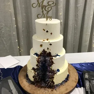 Attempt at a geode cake they made for my wedding