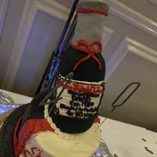 Oddly shaped / sized bottle.