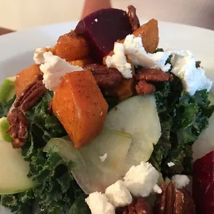 Roasted Butternut Squash and Kale salad