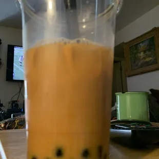 Thai tea boba