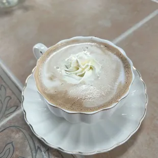 a cup of hot chocolate