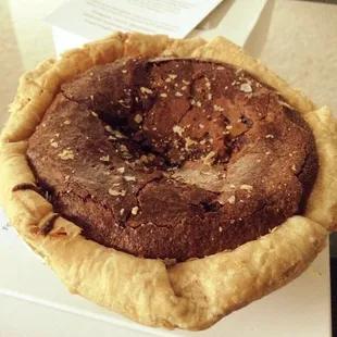 Sea salt chocolate chess (small). Trust me, that unpretty crust is SO GOOD.