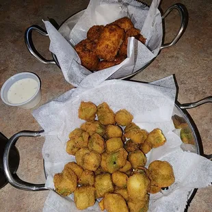 Kegs and fried okra