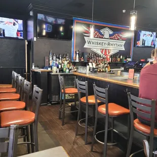 a man sitting at a bar