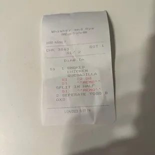 Receipt