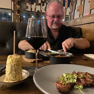 Our steak and the street corn