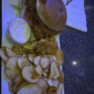 Tenderloin with chips