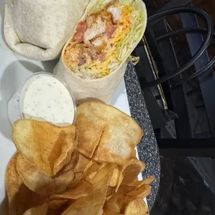 Buffalo chicken wrap
