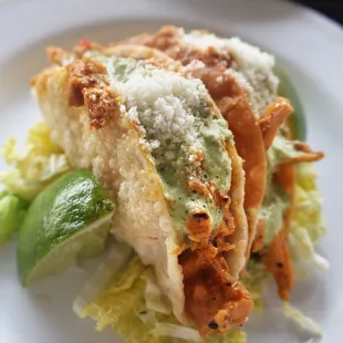 Peruvian chicken tacos