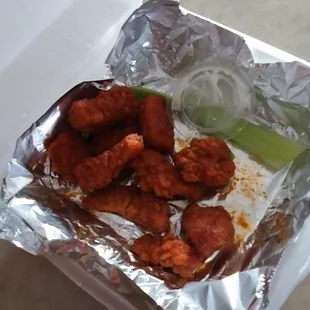 Boneless wings that were good boneless wings.