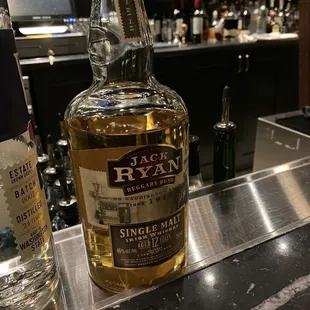 a bottle of jack ryan single mal