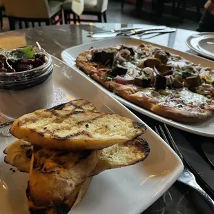 Chicken Liver Mousse and Brisket Flatbread