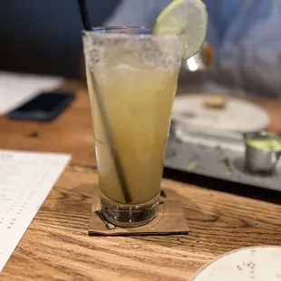 Speakeasy Margarita with Corazón Reposado, Grand Marnier, agave, lime, orange ... soo good