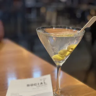 Social Hour Vodka Dirty martini