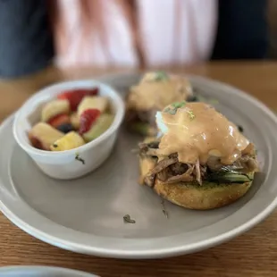 Farmhouse Benedict was amazing (fruit was dry)