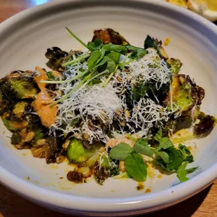 Roasted brussel sprouts...I was not a fan of this and I normally love roasted brussel sprouts.