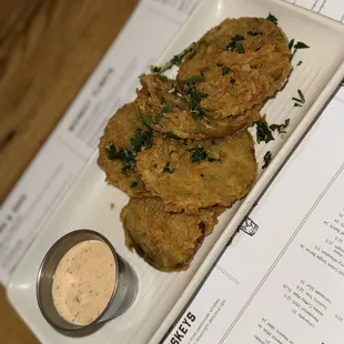 Fried green tomatoes