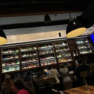 Lotsa liquor on the wall